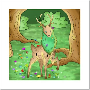 Forest Deer Posters and Art